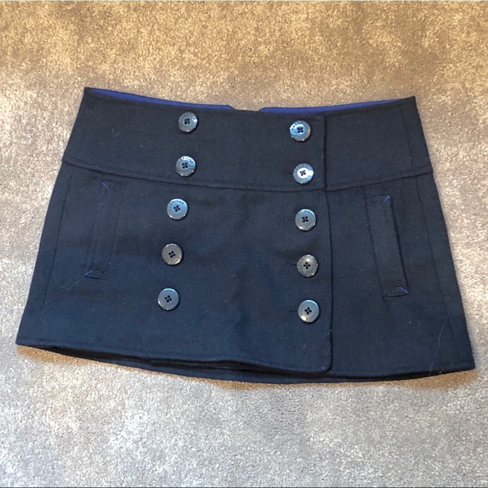 NWOT- American Eagle wool navy blue skirt- size 2